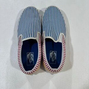 Vans Classic Slip-On Striped Canvas Shoes Men’s 8 Women’s 9.5